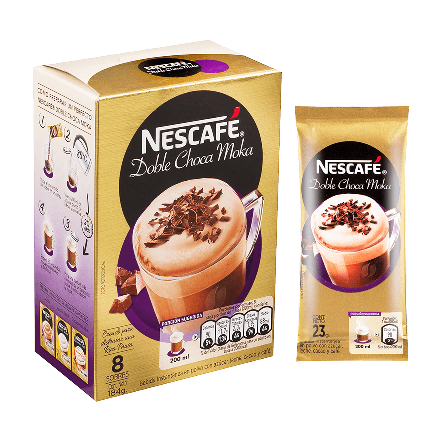 Sobre De Nescafé Moka Para Preparar 18g Comercial Preciojusto 2503